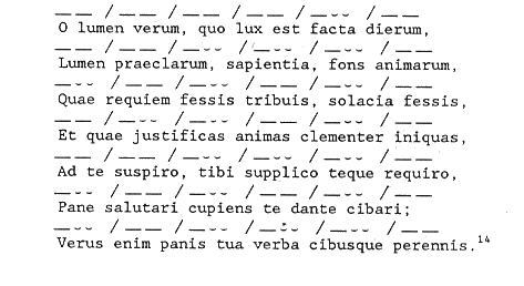 The prologue to the Mariale is in the same metre with the same rhyme scheme. The prologue to the Mariale is in the same metre with the same rhyme scheme.